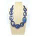 Adjustable resin necklace - Navy, NEW