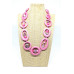 Adjustable resin necklace - Pink, NEW