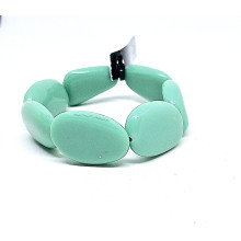 Resin Adjustable Necklace - light teal, NEW