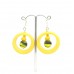 Resin donut earrings 