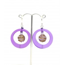 Resin donut earrings 