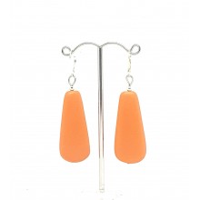 Resin long drop resin earrings 