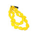 Long Yellow resin necklace