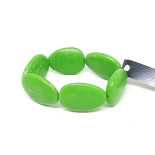 Bracelet, large beads - Green, NEW