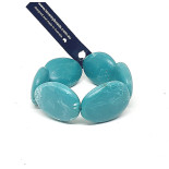 Bracelet, large beads - Teal, NEW