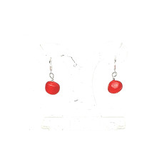 Resin Short drop Nugget Earrings - Orange, 